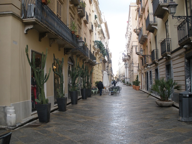 Úzke uličky starého mesta v Trapani