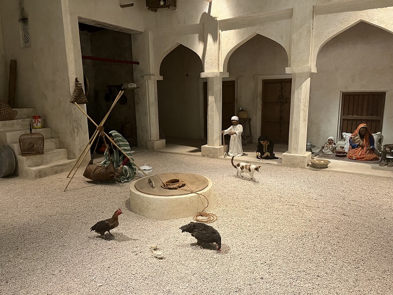 Zobrazenie tradičného života v múzeu