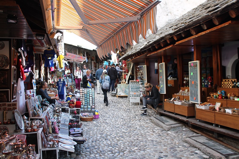 Uličky starého mesta v Mostare