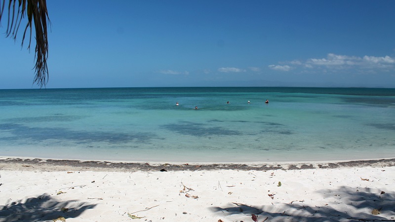 Krásna pláž na Cayo Iguana