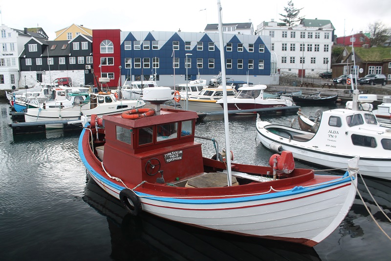 Loďky v prístave v Tórshavne