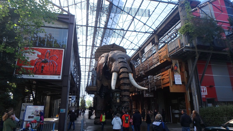 Obrovský slon v parku Les Machines de l'île