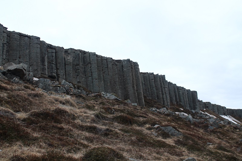 Skalné útvary Gerðuberg Cliffs