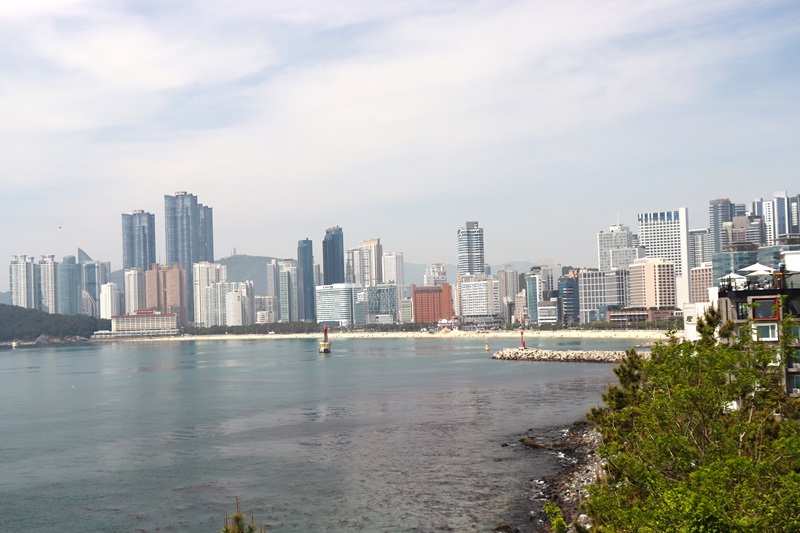 Moderné pobrežné mesto Busan