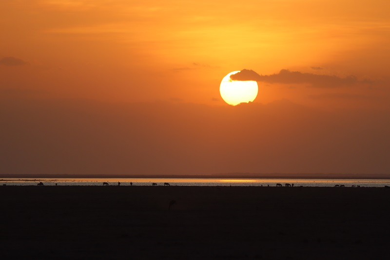 Západy slnka v Amboseli sú neskutočné