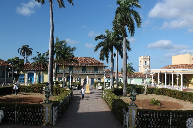 Park na hlavnom námestí Plaza Mayor