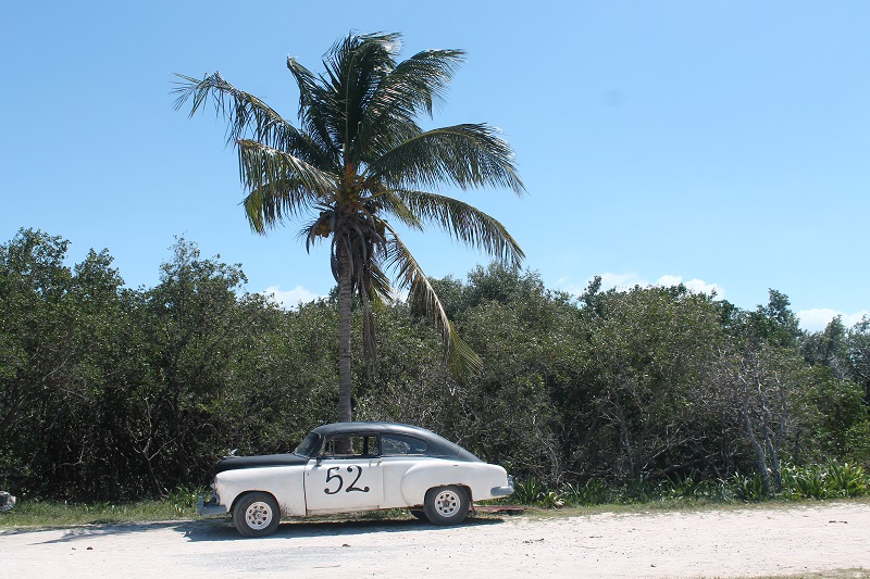 Typické kubánske autíčko
