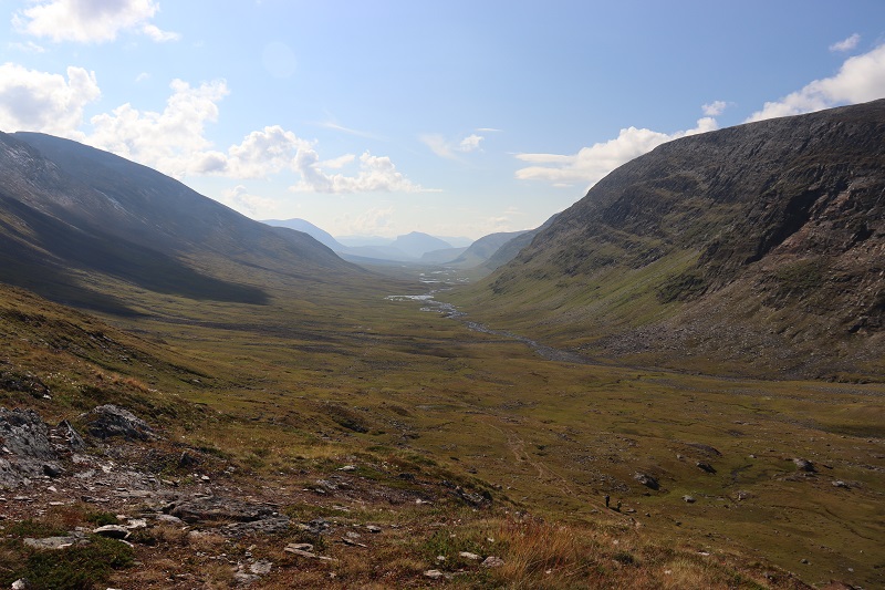 Úsek Kungsleden z Abiska do Nikkaluokty ponúka veľmi pekné výhľady