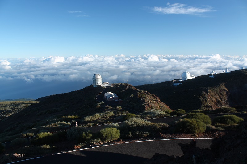 Teleskopy pri Roque de los Muchachos