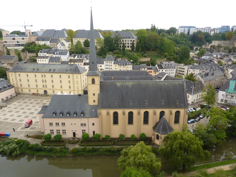 Výhľad na Luxemburg a kostol St. Jean du Grund
