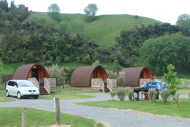 Zaujímavé chatky  - naše najkrajšie ubytovanie z Nového Zélandu