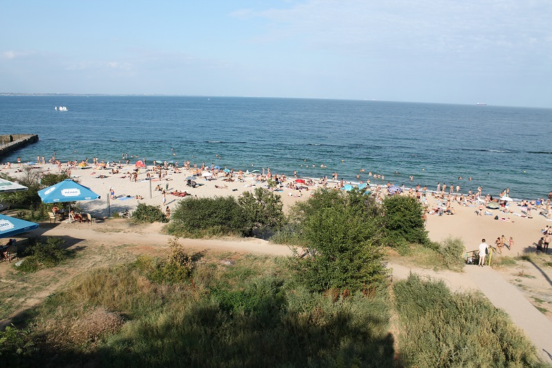 Jedna z mnohých pláží v Odese