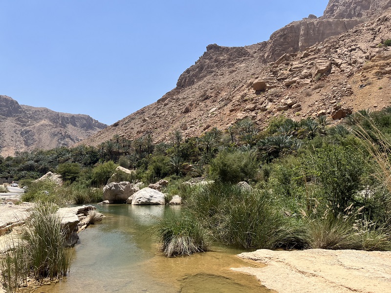 Fotogenické miesta na začiatku Wadi Tiwi