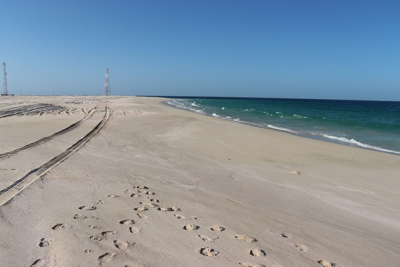 Pláž pri majáku – Ras al Hadd
