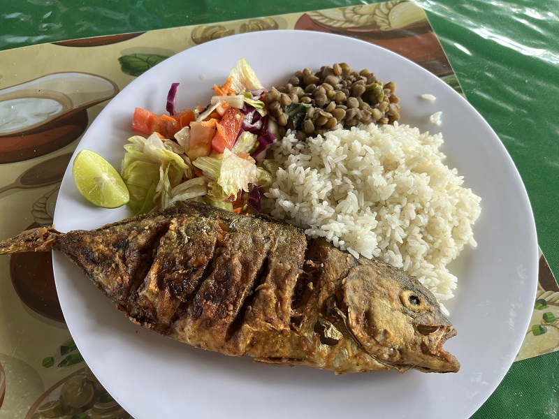 Typické jedlo na San Blas