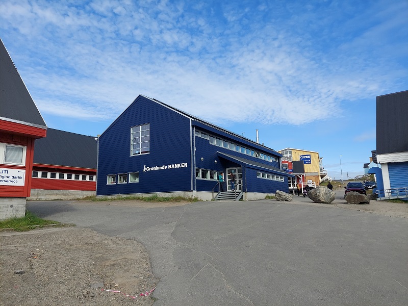 Budova banky v centre mesta