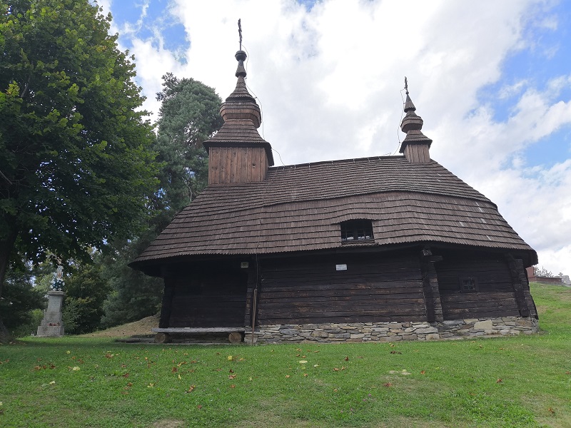 Drevený chrám v obci Inovce pri ukrajinských hraniciach