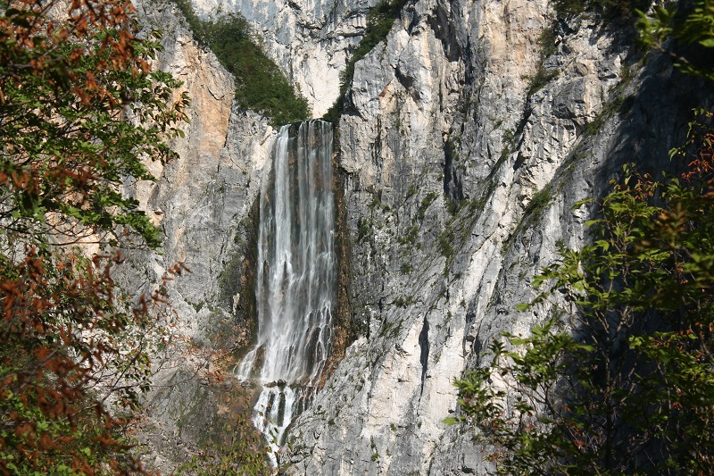 Vodopád Boka. Najvyšší v Slovinsku