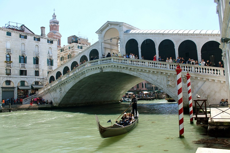 Najznámejší most v Benátkach – Ponte di Rialto