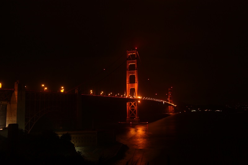 Most Golden Gate v noci