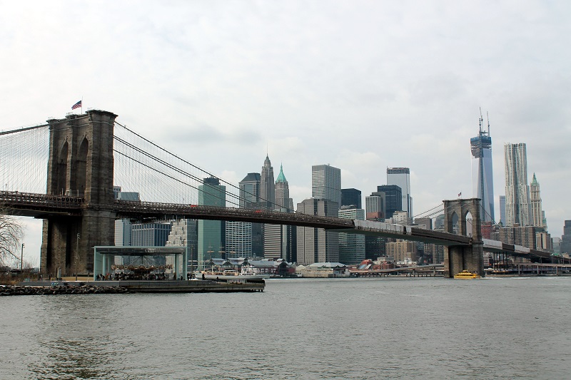 Brooklynský most z Brooklyn bridge parku