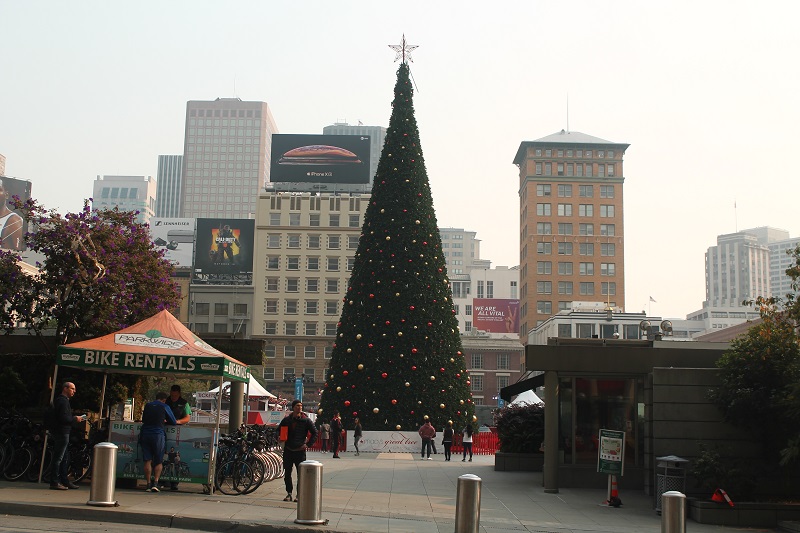 Vianočná výzdoba na Union Square