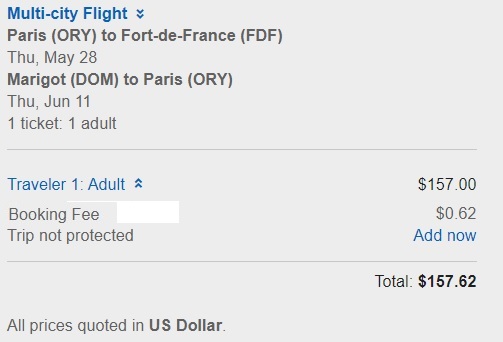 Z Paríža na karibské ostrovy Martinik a Dominiku za 158 dolárov.