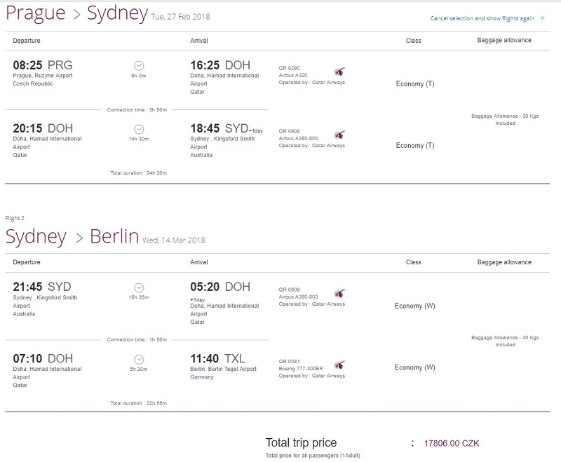 praha - sydney - berlin